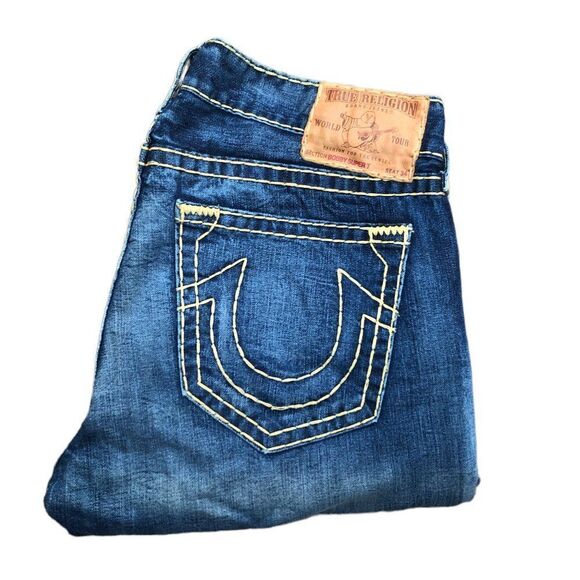 Vintage True Religion Jeans Size 36 BOBBY SUPER T Blue - Picture 5 of 7